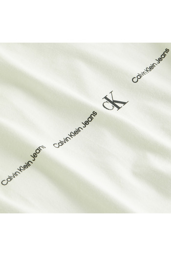 Calvin Klein Men's Brand Logo Cotton Casual Green T-Shirt J30J324668 Cga