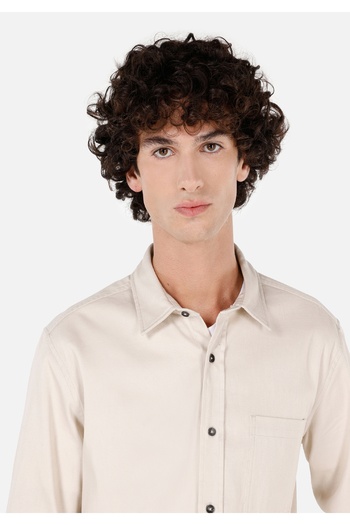 Colin's Slim Fit Classic Μασίφ Ανδρικό Μακρυμάνικο Πουκάμισο Εκρού