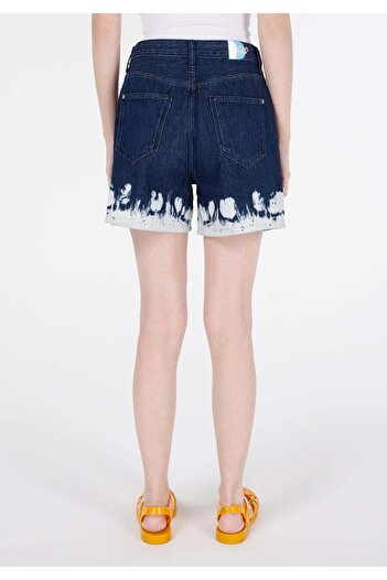 Colin's Mom Fit High Waist Women's Blue Jean Shorts