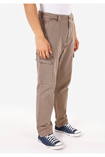 Colin's Comfort Fit Orta Bel Düz Paça Erkek Dokuma Bej Pantolon