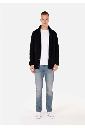 Colin's Regular Fit Erkek Siyah Hırka