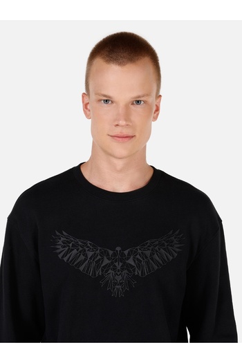 Colin's Ανδρικό πλεκτό μαύρο φούτερ Comfort Fit