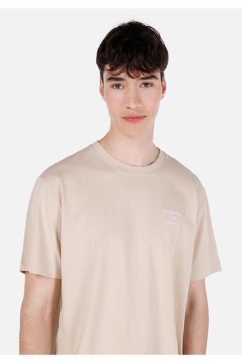 Colin's Μπεζ Ανδρικό T-Shirt - Μανίκια