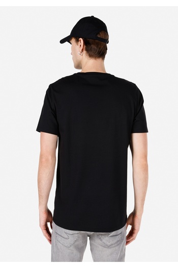 Colin's Ανδρικό κοντομάνικο μπλουζάκι Normal Cut Crew Neck με στάμπα μαύρο Cl 1066631