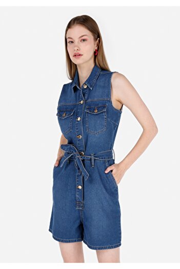 Colin's Slim Fit Γυναικείο Μπλε τζιν σορτς