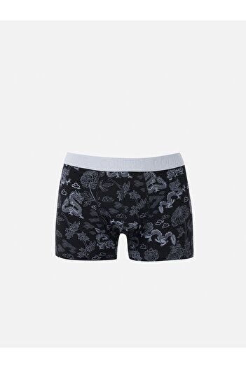 Colin's Modern Fit Printed Men's Black Boxers