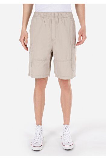 Colin's Comfort Fit Orta Bel Düz Erkek Bej Şort