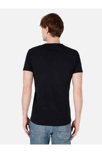 Colin's Ανδρικό Μαύρο T-Shirt - Μανίκια