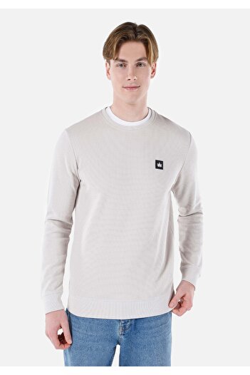 Colin's Regular Fit Crew Neck Printed Stone Men's Long Sleeve T-Shirt Cl 1066756