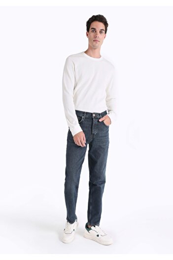 Colin's Loose Straight Fit Orta Bel Düz Paça Erkek Koyu İndigo Jean Pantolon
