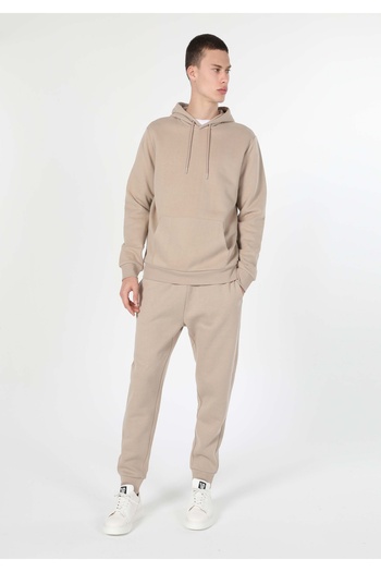 Colin's Ανδρικό φούτερ Regular Fit σε μπεζ χρώμα