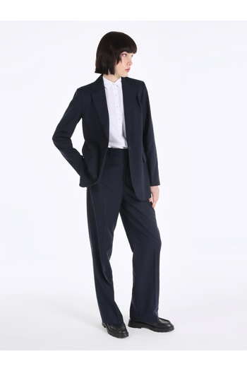 Colin's Γυναικείο μπουφάν Navy Blue με κανονική εφαρμογή με κουμπιά