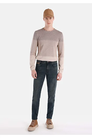 Colin's Slim Fit High Waist Narrow Leg Men's Indigo Jean Trousers