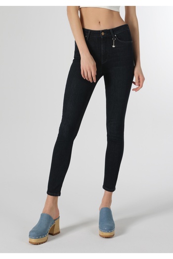 Colin's Skinny Fit Γυναικείο παντελόνι Indigo Jean με στενό πόδι στη μέση