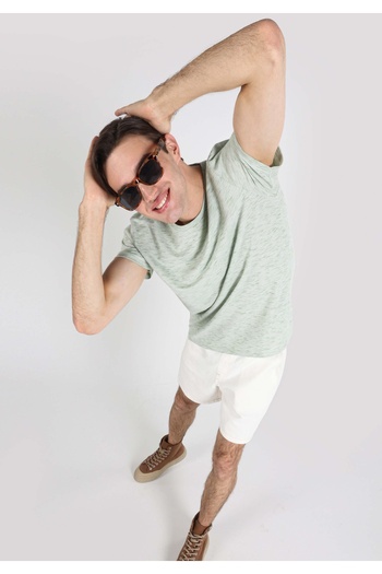 Colin's Regular Fit Bisiklet Yaka Yeşil Erkek Kısa Kol Tişört