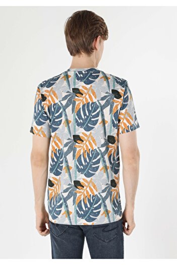 Colin's Regular Fit Round Neck Printed Men's Multicolor Short Sleeve T-Shirt