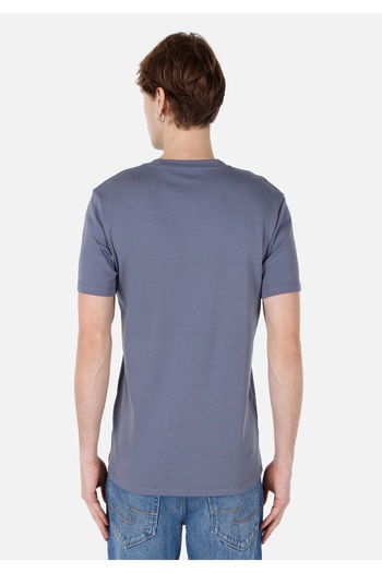 Colin's Regular Fit Crew Neck Basic Blue Men's Short Sleeve T-Shirt