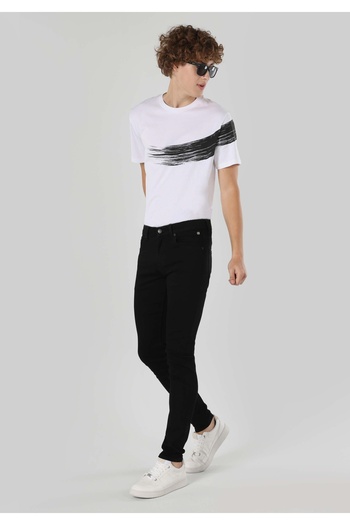 Colin's Skinny Fit Düşük Bel Dar Paça Erkek Siyah Jean Pantolon