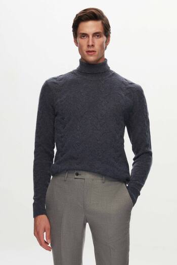 Twn Gri Gabardin Kumaş Pantolon