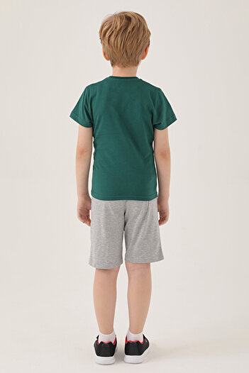 Mickey Mouse D4799-2 Children's Dark Green T-Shirt