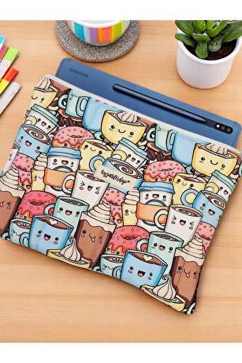 Ayza Stüdyo Cute Tablet Bag, 10-12 Inch Compatible Fluffy iPad Bag
