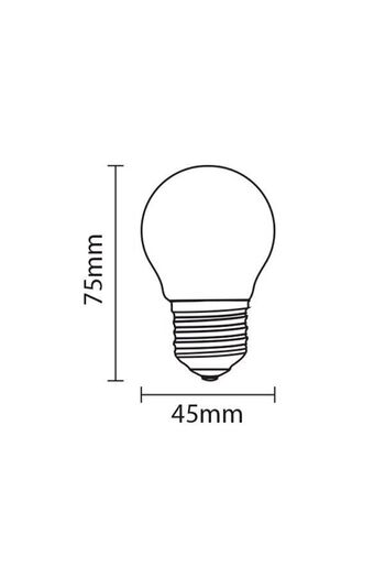 ORBUS G45 En Küçük Top E27 Duy Amber Sarı Işık Dekoratif Led Ampul