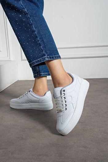 L.A Polo Beyaz Kadın Sneaker