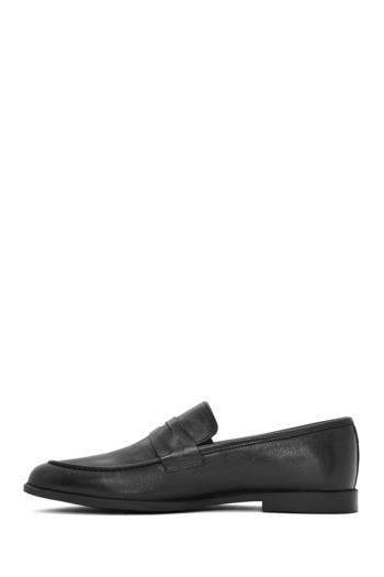 Derimod Men's Black Leather Genuine Leather Casual Penny Loafer Shoes Casual Daily Shoes 25Sfd790218