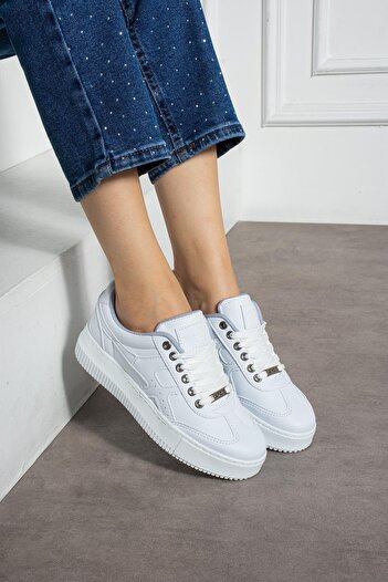 L.A Polo Beyaz Kadın Sneaker