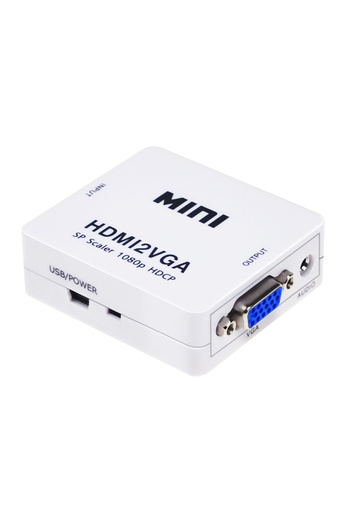 HOPE R Mini convertor HDMI la VGA, 1080p, video si audio stereo, HOPE R