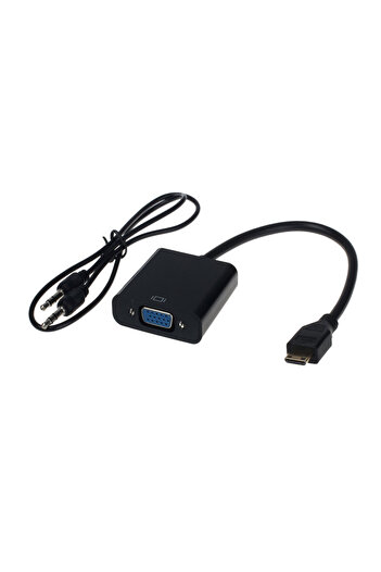 HOPE R Micro HDMI male to VGA female converter cable with audio cable, 15 cm, HOPE R