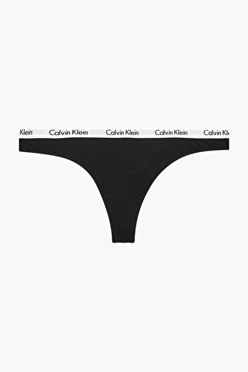Calvin Klein Kadın Calvin Klein İmzalı Elastik Bantlı Siyah Külot 0000D1617E 001