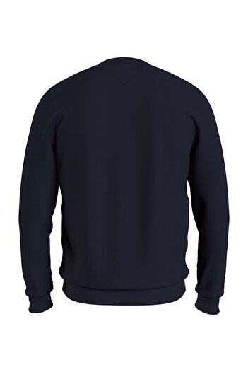 Tommy Hilfiger Erkek Göğüste Marka Logolu Ve Marka İmzalı Bisiklet Yakalı Organik Pamuklu Kollarda M