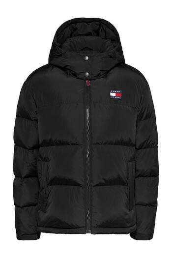 Tommy Hilfiger Women's Brand Logo Black Coat Suitable for Daily Use Dw0Dw14661 Bds