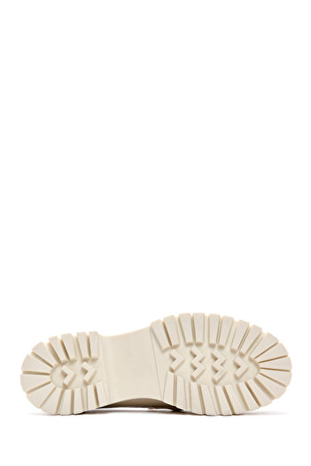 Derimod Κρεμ Δερμάτινο Γυναικείο Loafer - Masculen, Μοντέλο 24WFD 180118