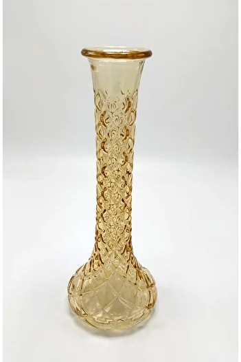 Ebruli hediyelik Handmade Gold Color Diamond Model Glass Carnation 25cm