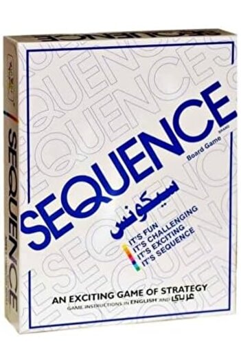 SEQUENCE لعبة لوحية متعددة الألوان للعائلة