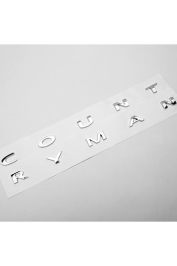 Choice Chrome 3d ABS Chrome Black Country Man Logo Countryman Emblem Letters Car Bagde For R60 F60 Countrym