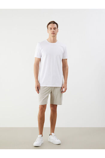 LC Waikiki Beige Standard Fit Men's Shorts