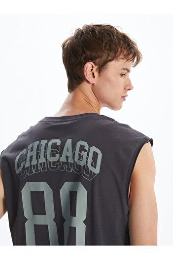 LC Waikiki New Season Crew Neck Printed Men's Sleeveless T-Shirt - S5Il63Z8
