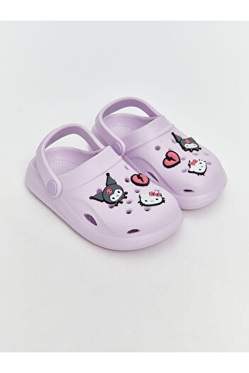 LC Waikiki LCW STEPS Lila Kuromi Baskılı Kız Çocuk Plaj Sandaleti