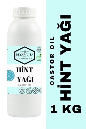 BEYARVİTA Hint Yağı, 1 KG (castor oil) soğuk sıkım