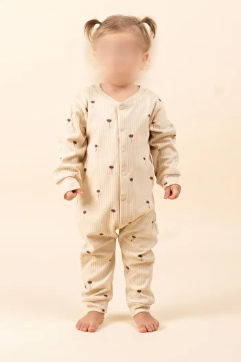 Vauva Baby Kids Girls Boys Snap Closure Romper Seasonal Long Sleeve Printed Romper