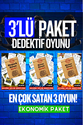 GameBulance 3 Pack Solving Murder / Detective Game / Who Is the Killer / Car Parking-Pool-Market