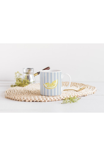 EYBaskı Tasarım Mixed Color Modern Patterned Porcelain Mug – Summer Atmosphere Design