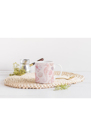 EYBaskı Tasarım Mixed Color Modern Patterned Porcelain Mug – Summer Atmosphere Design
