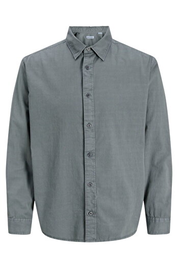 Jack & Jones Men's Button Closure 100% Cotton Shirt - Charge