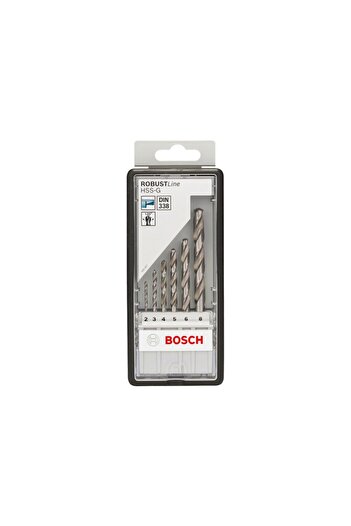 Bosch - Set of 6 metal drill bits HSS-G 2-8mm RobustLine [2607010529]