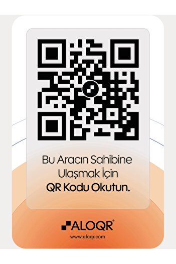 ALOQR Gündoğumu Turuncusu Qr, Yeni Nesil Dijital Araç Numaratörü, Numara Gizleme ve Araç İletişim Sistemi