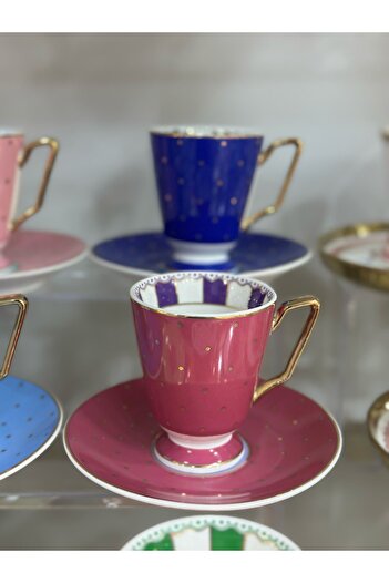 Kosova Polka Dot New Model Coffee Cup Set